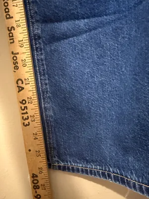 American Eagle Super High Rise Baggy Wide Leg Ankle jeans size 00 thumbnail 4