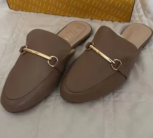 Women’s Camel Mule Slides Tan Size 5 thumbnail 1