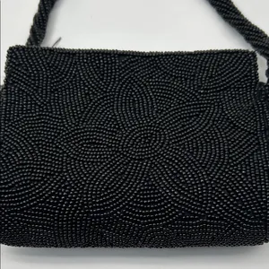 Bloomingdale's Elegant Black Beaded Wristlet thumbnail 12
