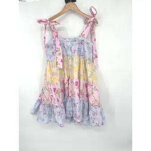 LoveShackFancy x Target Dress Womens M Floral Tiered Mini Cottagecore Coquette thumbnail 4