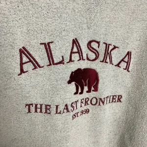Valani Alaska‎ the last frontier sweatshirt gray cream size large cozy winter thumbnail 2