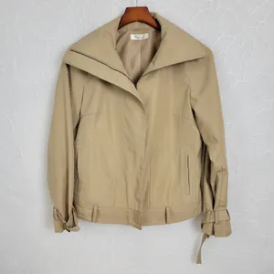 a.v.v. Michel Klein Womens Jacket Size 42 Paris Brown Collared Full Zip Pockets thumbnail 5