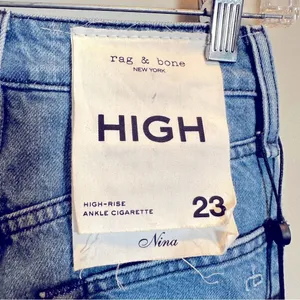 Rag & Bone Nina High Rise Ankle Cigarette Jeans Women's Size‎ 23 Poppy NWT thumbnail 8