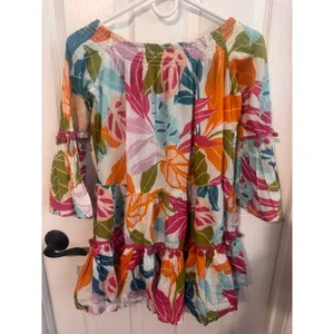 True‎ Destinations Tropical Swim Cover Up Dress XS thumbnail 6