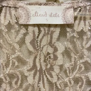 Altar’d state Lace and Faux Fur Vest Y2K size small thumbnail 3