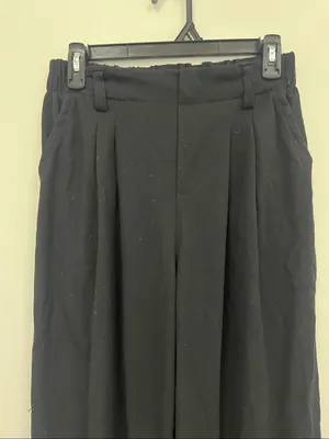Halara Black High Rise Wide Leg Trousers size M thumbnail 3