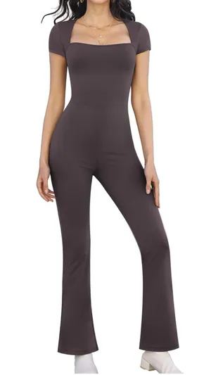 Wide Leg Jumpsuit Brown Size XS thumbnail 1
