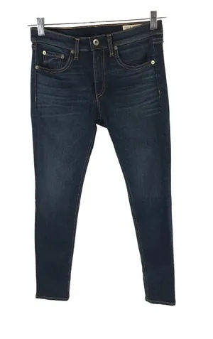 Rag & Bone Womens Ankle Skinny Jeans Size 28 In Dark Wash Stretch Denim thumbnail 1