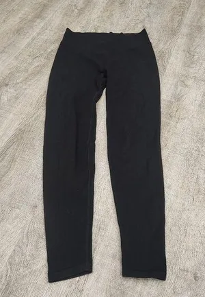 Victoria's Secret PINK Black Athletic Leggings Size Medium thumbnail 1