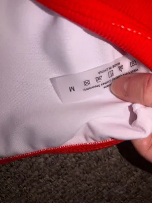 Red ribbed tankini bathing suit Size M thumbnail 3