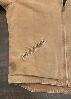 Carhartt J141-211 Washed Duck Sierra Sherpa Lined Jacket Sz Large L Tall Tan thumbnail 9