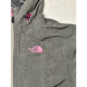 The North Face HyVent 2.5L Waterproof Hooded Jacket Gray Pink Women’s M thumbnail 2