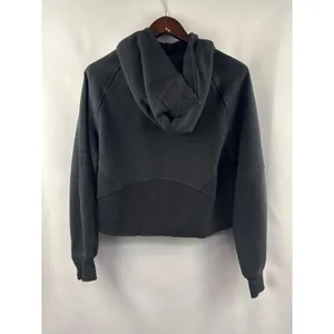 Women’s LuluLemon Scuba Oversized Black Full Zip Hoodie M/L thumbnail 3