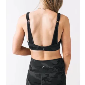 Zyia Adjustable Forest Camo Bra Sz L New With Tags Black/Gray thumbnail 7