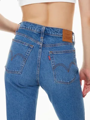 Levi’s NWT Wedgie Straight Leg High-Rise Jeans in Blue Size 32 thumbnail 3