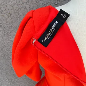 Gabrielle Union for New York & Co Orange Crepe Dress, size S thumbnail 8