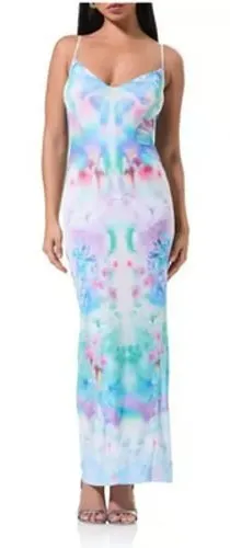 AFRM Alyson Mesh Panel Maxi Dress Size XS thumbnail 1