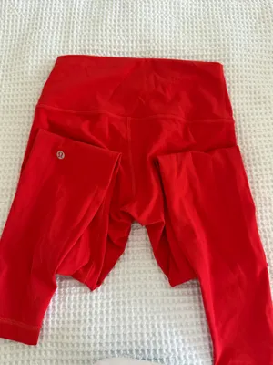 Red Lululemon Leggings thumbnail 2