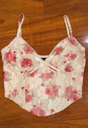 Floral Corset Tank Top Windsor thumbnail 2