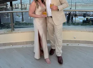 Show Me Your Mumu Anderson Maxi Dress Champagne Luxe Satin thumbnail 5