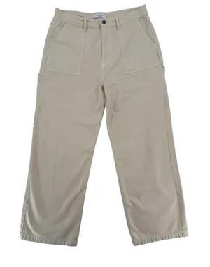 Hidden Los Angeles Cream Ivory Wide Leg Cargo Painter Pants Jeans Utility Sz 31 thumbnail 1