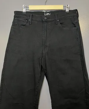 Mother The Dodger Sneak Jeans Womens 30 Black Dark Wash Straight Relaxed Denim thumbnail 1