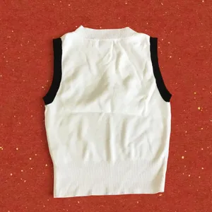 Knit Tank Top Sweater Vest with Heart Detail thumbnail 2