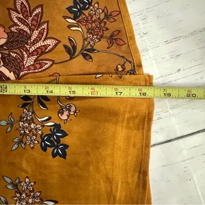 CantonWalker Slip Dress XL Orange Floral Slit Cowl Neck Sleeveless Strappy New thumbnail 12