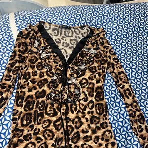 INC cheetah blouse thumbnail 1