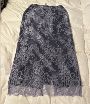 Johanna Beck Silk and Lace Maxi Skirt - NWT - Size 12 thumbnail 1