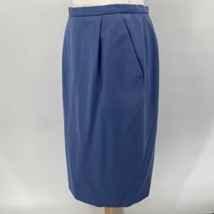 Vintage Pendleton Virgin Wool Skirt Suit Set Collarless Blazer Powder Blue 12 thumbnail 13