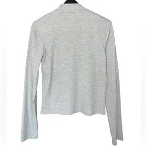 Terranova Gray Women's Long Sleeve Half Zip Large thumbnail 2