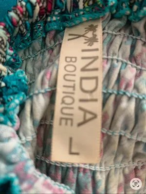 India Boutique Teal Multicolor Paisley Maxi Dress thumbnail 5