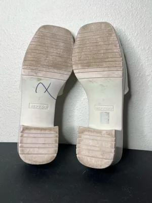 Coach Scarlett Rubber Block Heel Sandal Mule in Ivory Size 8 thumbnail 8