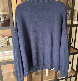 Amazon USA flag navy sweater knit ribbed brandy nico american oversized Ralph lauren thumbnail 4