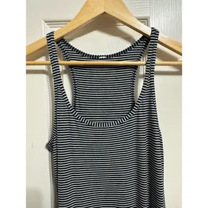 Lululemon Refresh Maxi Dress Hyper Stripe Inkwell‎ size 2 thumbnail 3