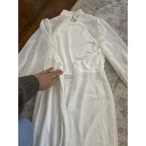 Lulus Graceful Love White Long Sleeve Backless Mermaid Maxi Dress Size Small thumbnail 7