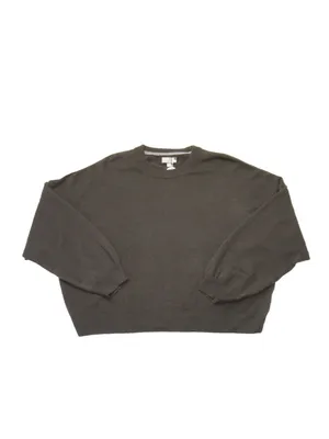 NWT J.Crew Cashmere Blouson-sleeve Sweater in Smokey Wood Oversized XL thumbnail 5