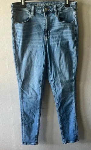 American Eagle Super Hi Rise Jeggings Size 10 thumbnail 1