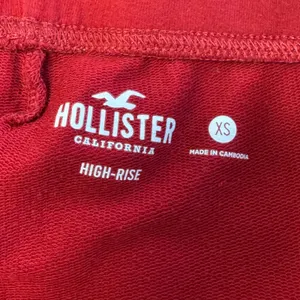 Hollister Womens High Rise Dolphin Shorts Red White Athletic Logo XS Sporty thumbnail 7