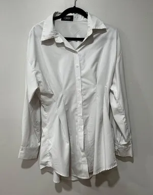 Cider white button down mini dress  Size Small thumbnail 2