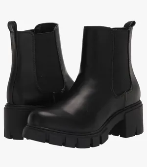 Madden Girl Women’s Tessa Chelsea Black Boot thumbnail 1