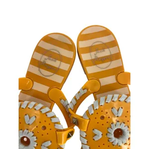 Jack‎ Rogers Georgica Jelly Sandals Tangerine White Size 7 thumbnail 4