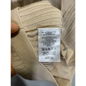 Ann‎ Taylor Sweater Vest Womens XS Beige Ribbed Knit Button Front Preppy Career thumbnail 5