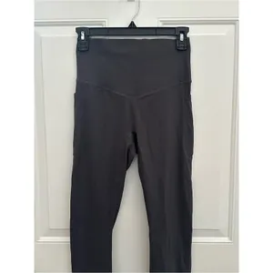 Halara UltraSculpt™ High Waisted Tummy Control Leggings charcoal grey 7/8 thumbnail 5