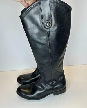 Frye Women's Melissa 3470412 Size 6B Black Riding Boots Leather Inside Zip NWOB thumbnail 4