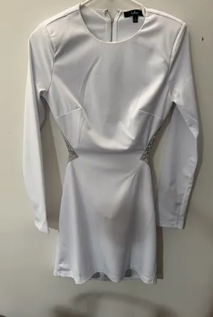 White Mini Lulus Dress thumbnail 1