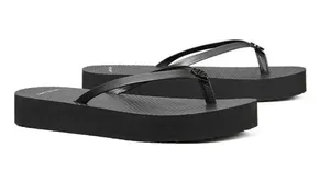 Tory Burch NWT Thin leather Strap Black Flatform Flip Flop NIX 9 avail thumbnail 1