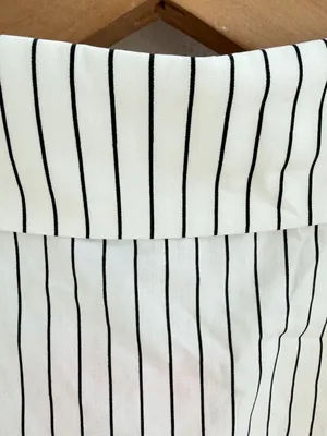 Edikted Striped Button Front Corset Shirt Top Black White XS NWT thumbnail 5