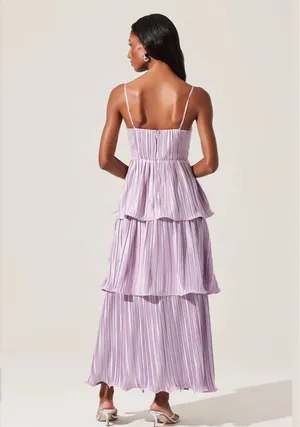 ASTR The Label Formal Lupin Pleated Tiered Maxi Dress thumbnail 2
